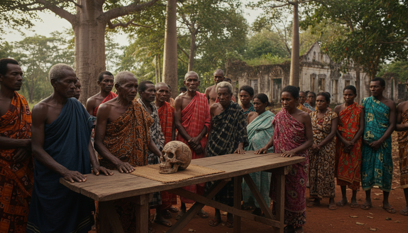 à madagascar, le retour du crâne présumé d'un roi décapité soulève des douleurs historiques et ravive les mémoires liées à la colonisation.